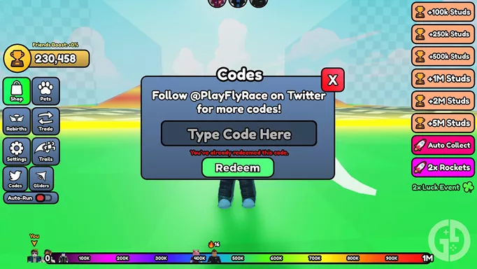 Roblox: All Flying Race Clicker codes and how to use them (Updated February  2023)