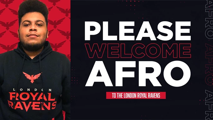 London Royal Ravens Sign Afro
