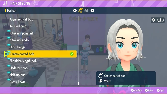 New hairstyle in Pokemon Scarlet and Violet Teal Mask