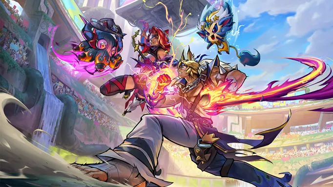 Promo art for Soul Brawl and Choncc Dome, which are part of the TFT update 13.5 patch notes