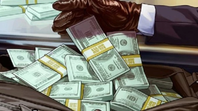 Key art of money in GTA