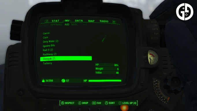 Stimpaks in Fallout 4.