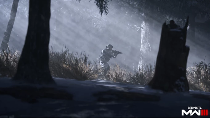 MW3 soldier in a woods