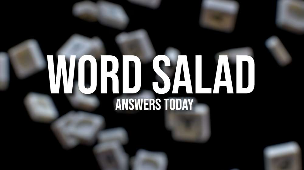 Word Salad answers for game #609 today (October 30th)