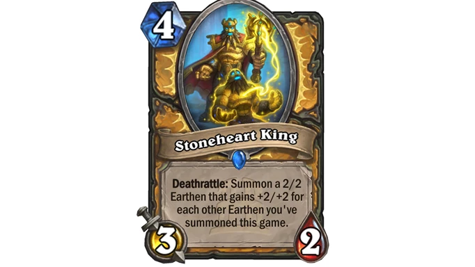 Hearthstone Titans Card Art for Stoneheart King