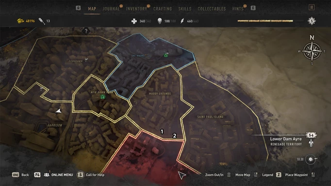 Dying Light 2 Inhibitor Locations Muddy Grounds