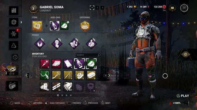 The Speedy Soma build in Dead by Daylight