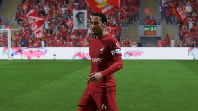 Liverpool Defender Virgil Van Dijk in FIFA 23