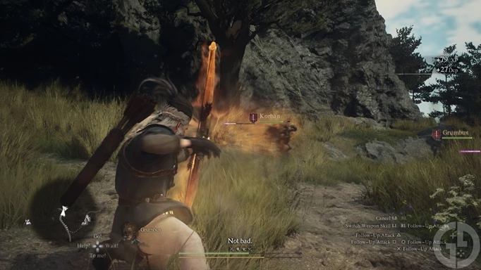 The Archer Attacking in Dragon's Dogma 2