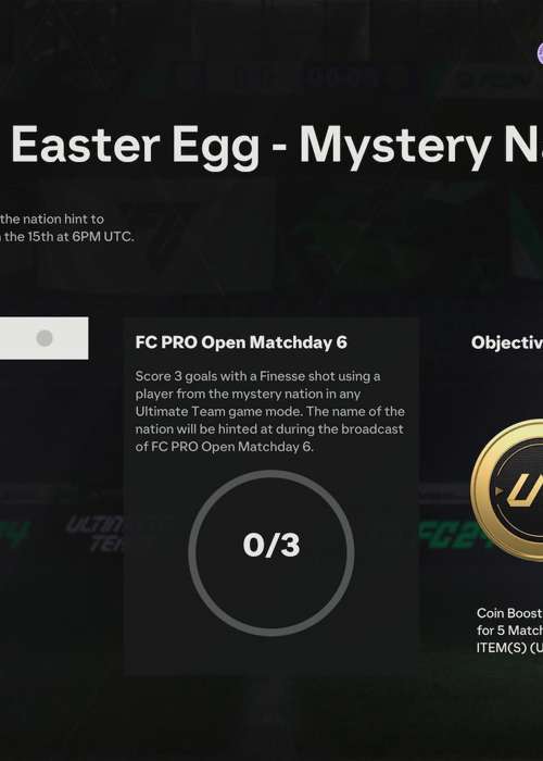 What is this week's FC PRO Open Easter Egg Mystery Nation in EA FC 24?