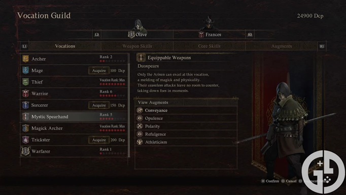 Image of the Mystic Spearhand Vocation in Dragon's Dogma 2