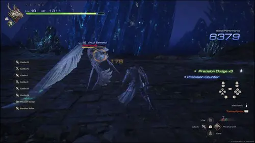 Clive following a Precision Counter that has chipped away at an enemy guard in Final Fantasy 16