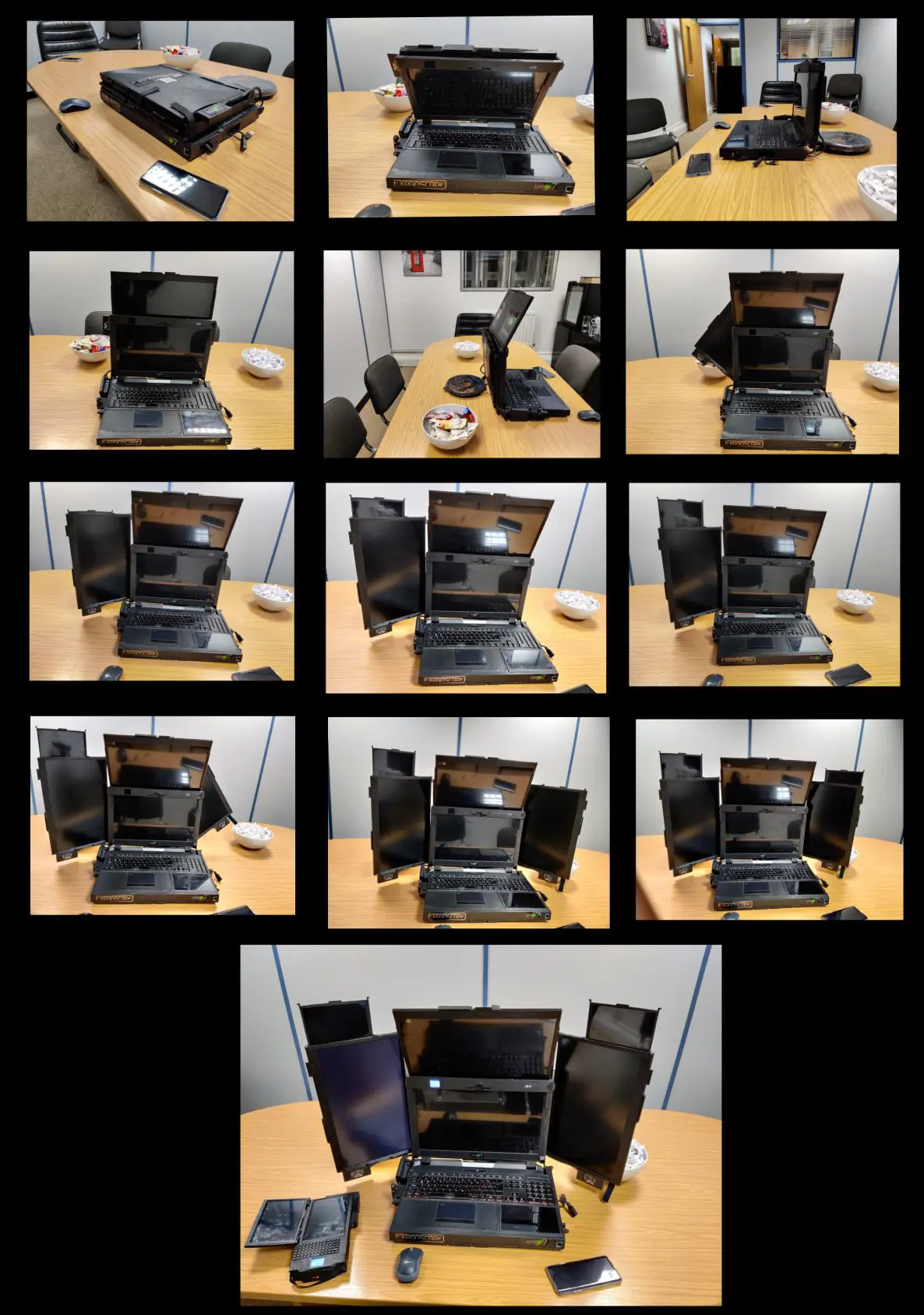 Seven-screen laptop