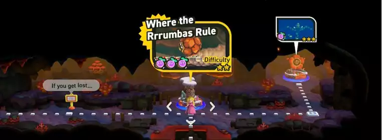 How to find Where the Rrrumbas Rule secret exit in Super Mario Bros Wonder