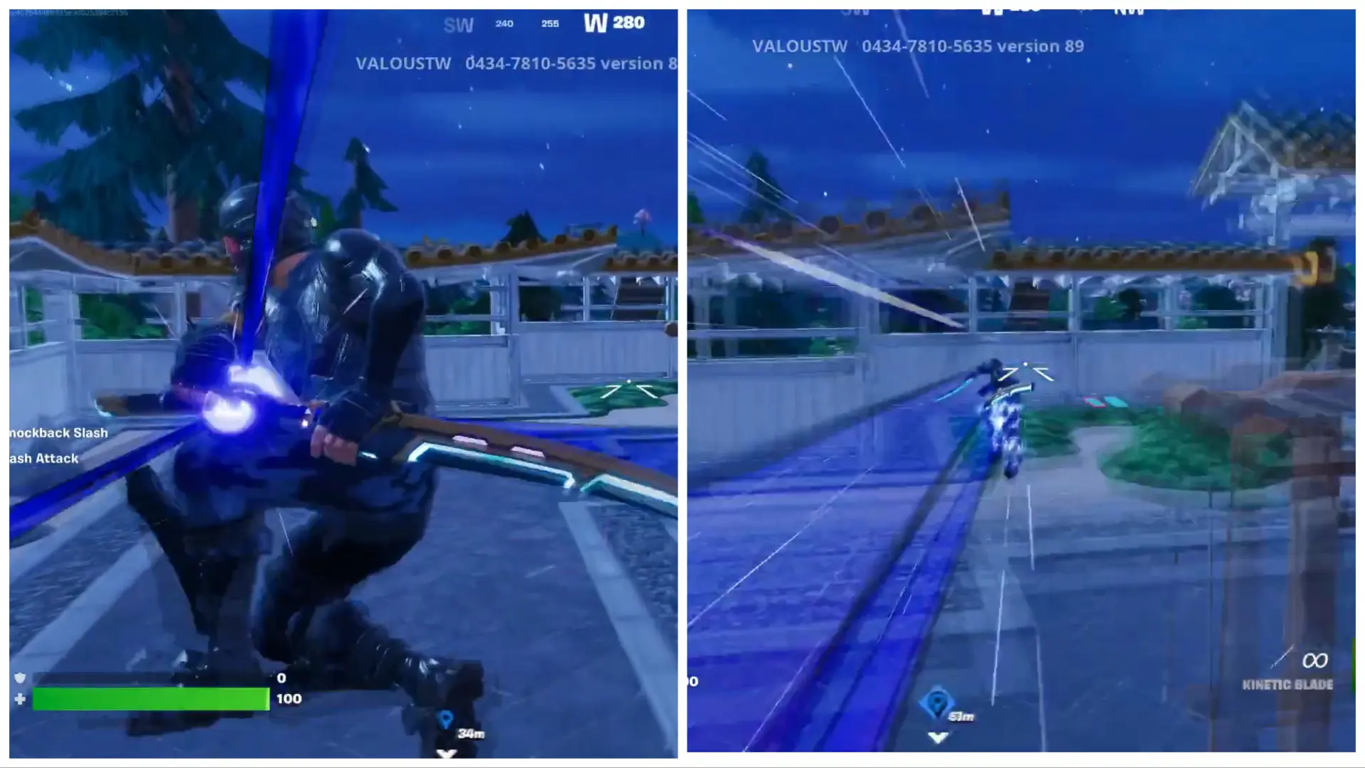 Fortnite Kinetic Blade Dash Attack