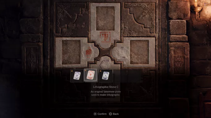 Resident Evil 4 Remake: Bindery Lithographic Stones Puzzle Solution
