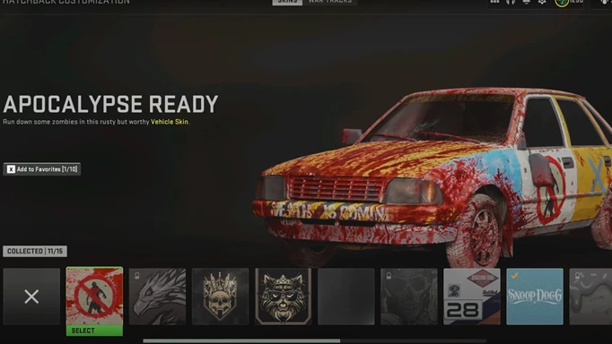 The Apocalypse Ready Vehicle Skin in Warzone