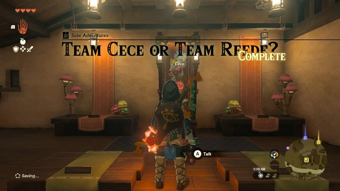 Team Cece Quest complete in Tears of the Kingdom