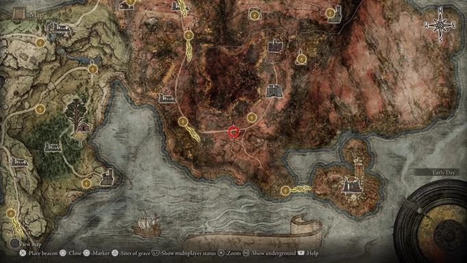 Elden Ring Map Fragments: caelid south