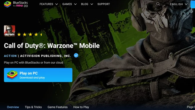 Warzone Mobile on the Bluestacks app