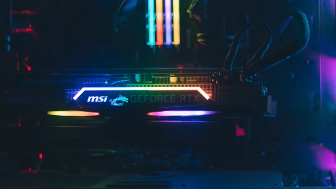A look at the MSI Geforce RTX, kitted out in a PC packed with RGB lighting.
