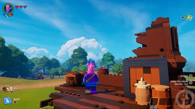 A chest in a lookout tower in LEGO Fortnite