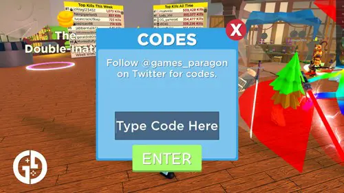 Katana Simulator redeem screen