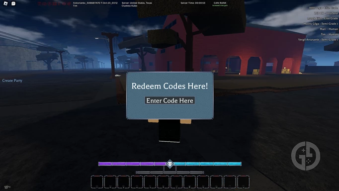 an image showing how to redeem Type Soul codes