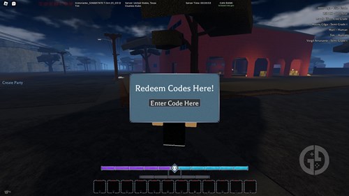 an image showing how to redeem Type Soul codes