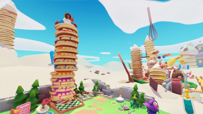 Key art of stacked pancakes in Pancake Empire Tower Tycoon