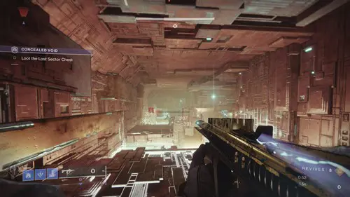 Destiny 2 Concealed Void Lost Sector entranceway.