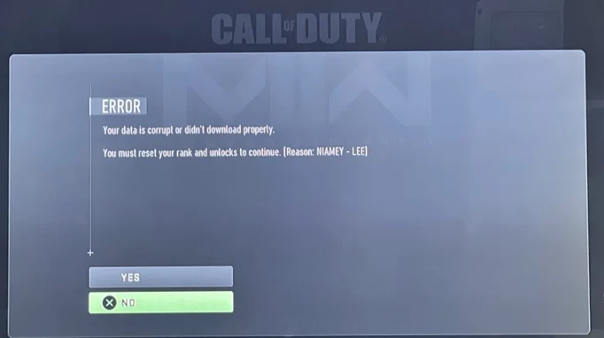 MW2 Your Data Is Corrupt: How To Fix