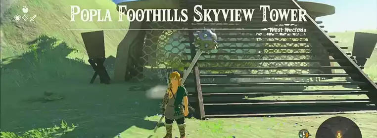 Zelda Tears of the Kingdom Popla Foothills Skyview Tower: Where to find & how to activate