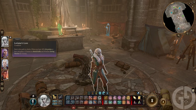 Screenshot of the Loviatar's Love blessing in Baldur’s Gate 3