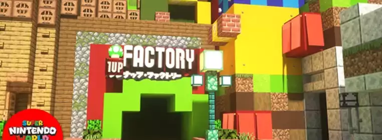 Someone's Recreating Super Nintendo World In Minecraft