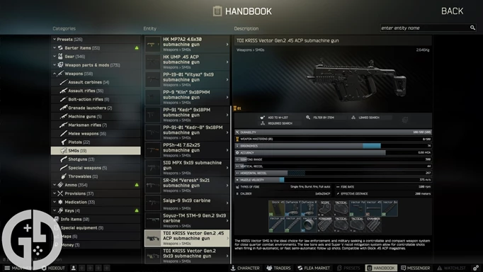 Image of the Vector .45 in Escape from Tarkov