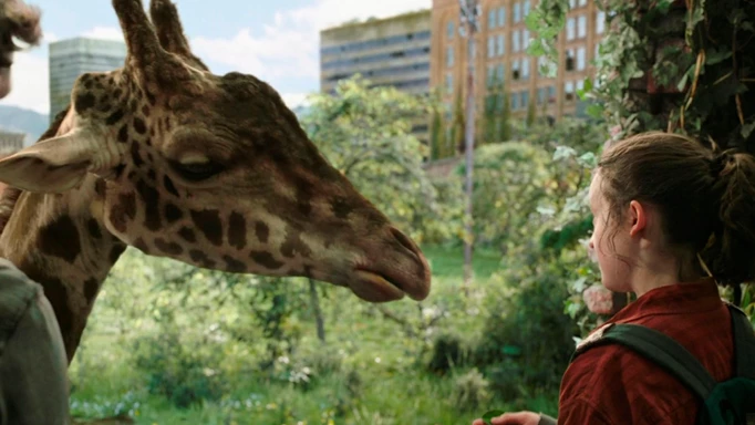 The Last of Us HBO Ellie and the Giraffe