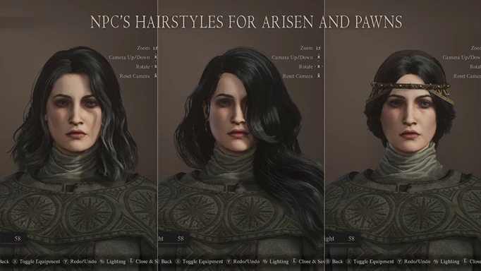 Ulrika, Wilhelmina and Disa's hairstyles which you can unlock with this mod in DD2