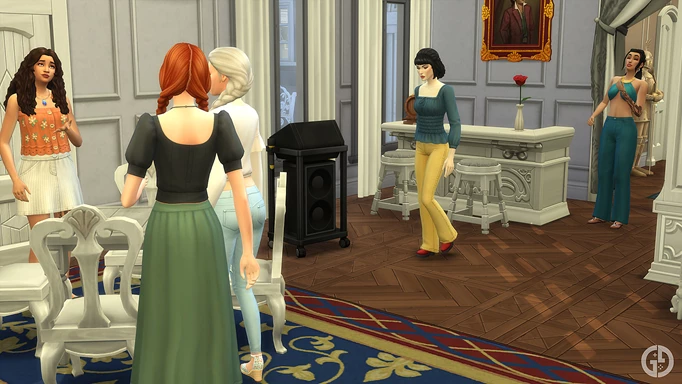 Image of Disney Princesses in The Sims 4