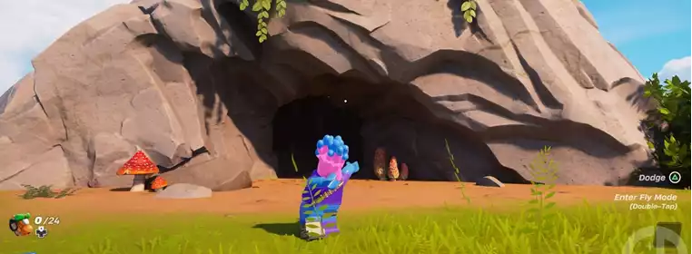 How to find a cave in LEGO Fortnite