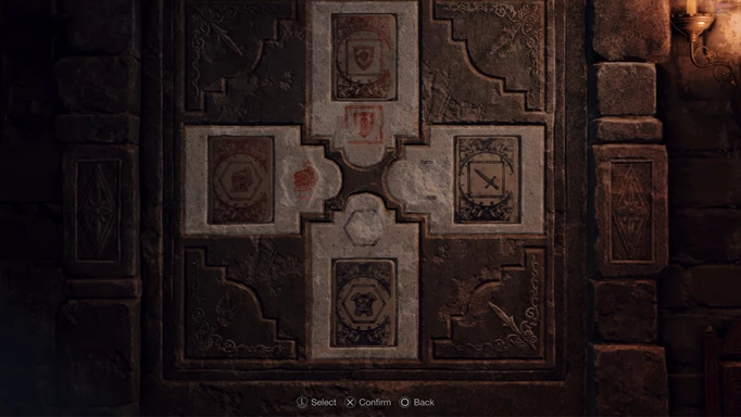 Resident Evil 4 Remake: Lithographic Stone Puzzle solution