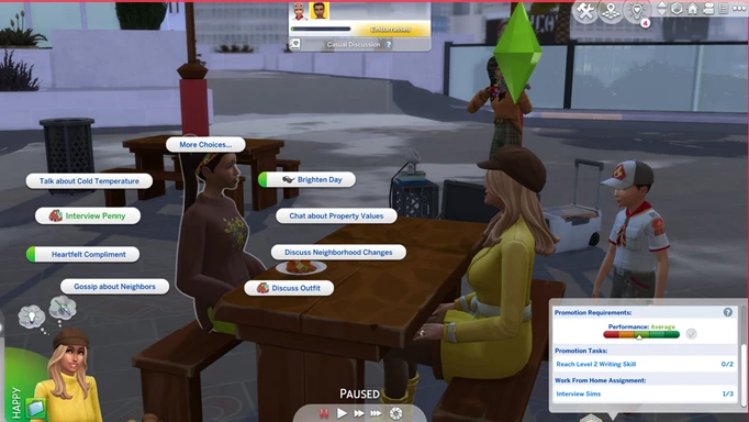 Sims 4: Influencer Career interview interactions