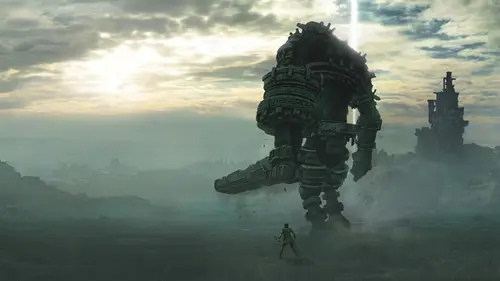 A colossus in Shadow of the Colossus