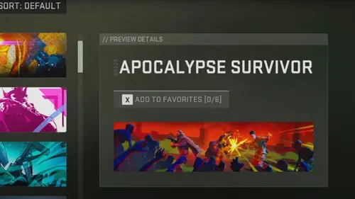 The Apocalypse Survivor Calling Card in Warzone