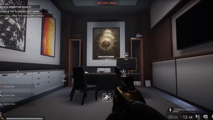 The manager's office in Under the Surphaze in PAYDAY 3