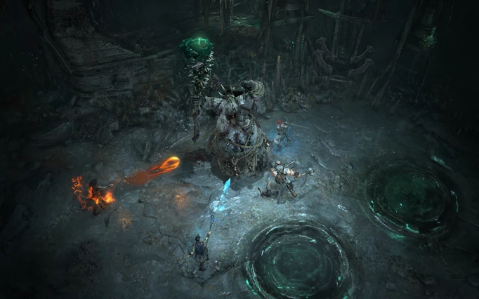 Diablo 4-də döyüş görüntüsü