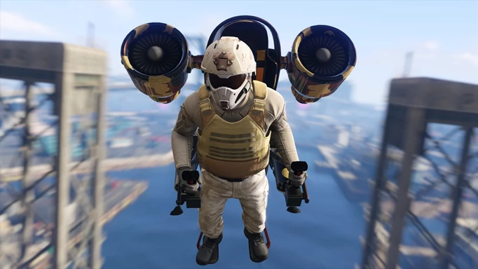 Image of a jetpack in GTA Online