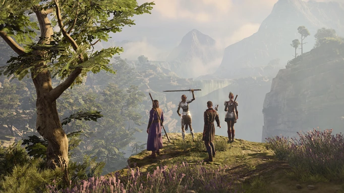 A group of adventurers in Baldur's Gate 3.