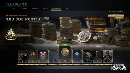 PlayStation Offer 20 Free Warzone Tier Skips