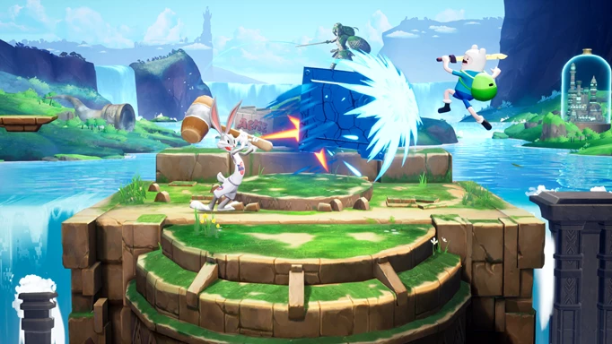 A Bugs Bunny and Finn play in MultiVersus couch co-op